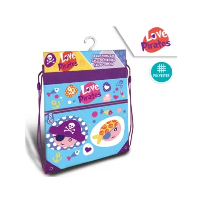 Sáček na přezůvky 40/30cm LOVE PIRATES, KL10606