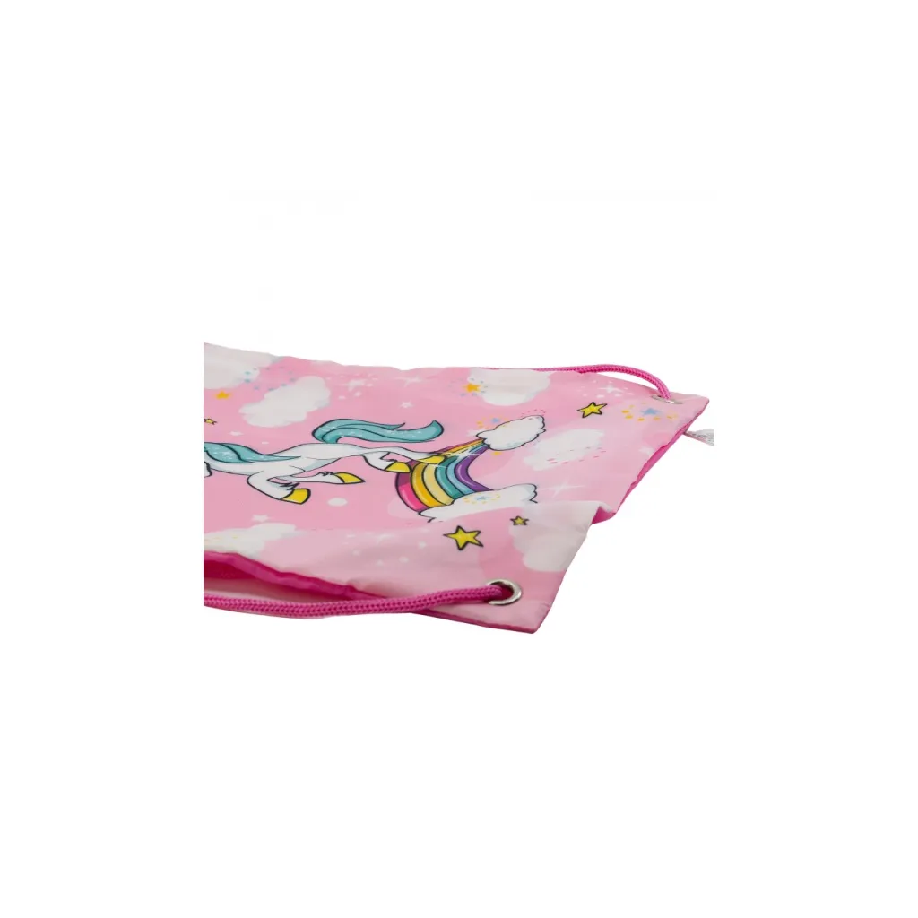 Zaťahovacie vrecúško UNICORN Pink 25x30cm, 29054