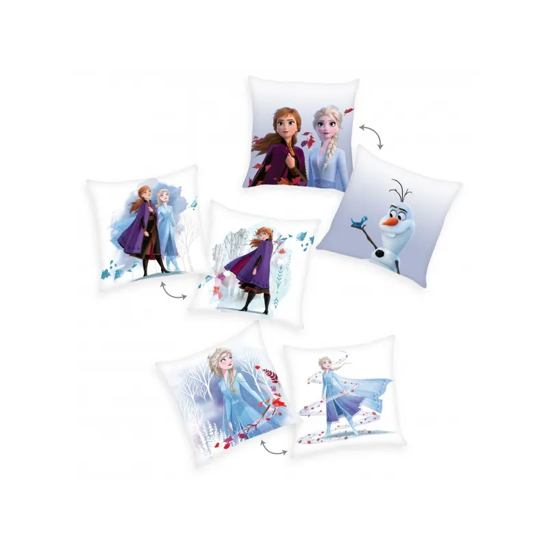 HERDING Obojstranný dekoračný vankúšik 40/40cm DISNEY FROZEN 2