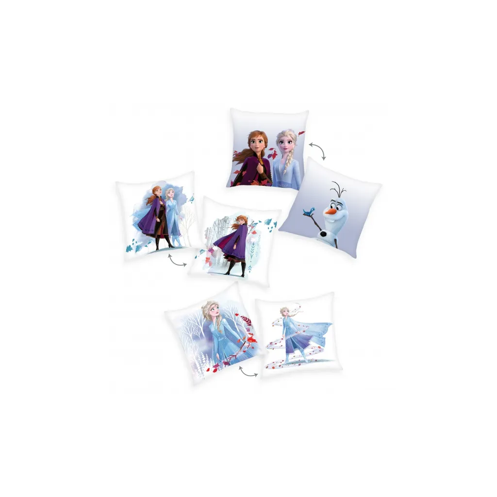 HERDING Obojstranný dekoračný vankúšik 40/40cm DISNEY FROZEN 2