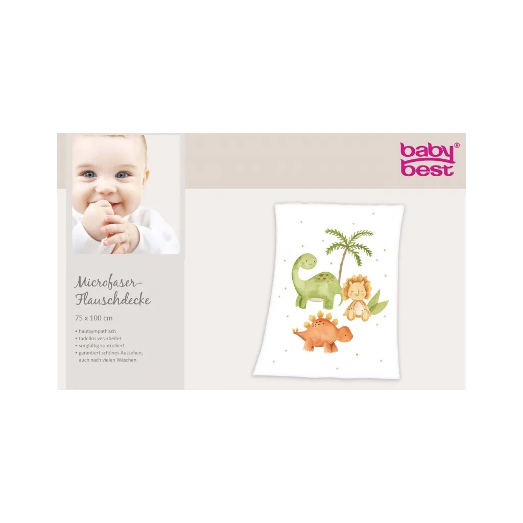 HERDING Baby supersoft deka 75/100cm BABY DINOS