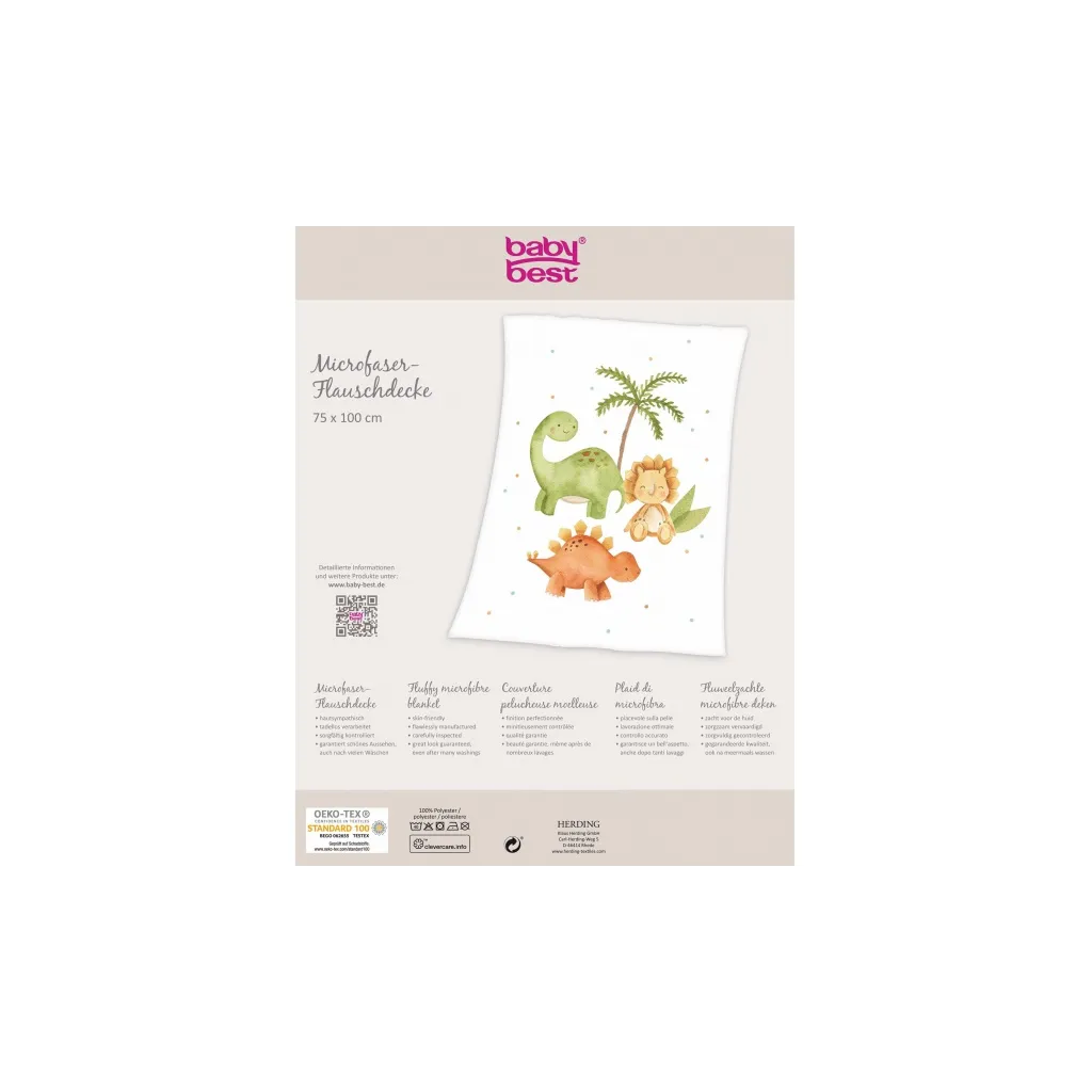 HERDING Baby supersoft deka 75/100cm BABY DINOS