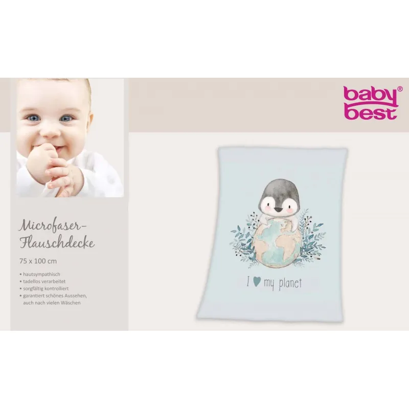 HERDING Baby supersoft deka 75/100cm MALÝ TUČNÍK HERDING Baby supersoft deka 75/100cm MALÝ TUČNÍK