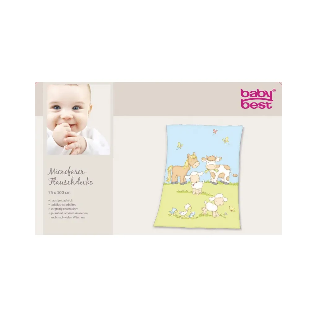 Baby supersoft flísová deka 75/110cm Herding FARMA