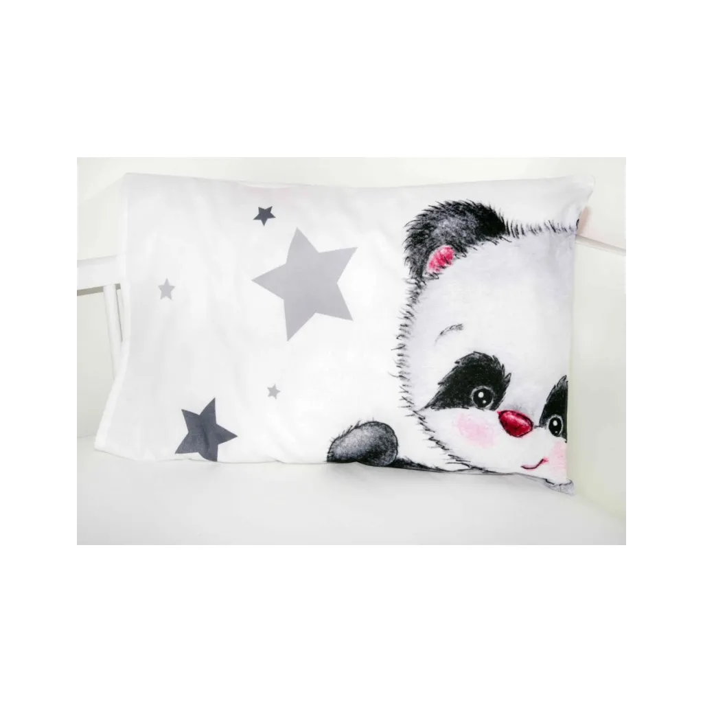 HERDING Dětské bavlněné povlečení do postýlky MALÁ PANDA, 100/135+40/60