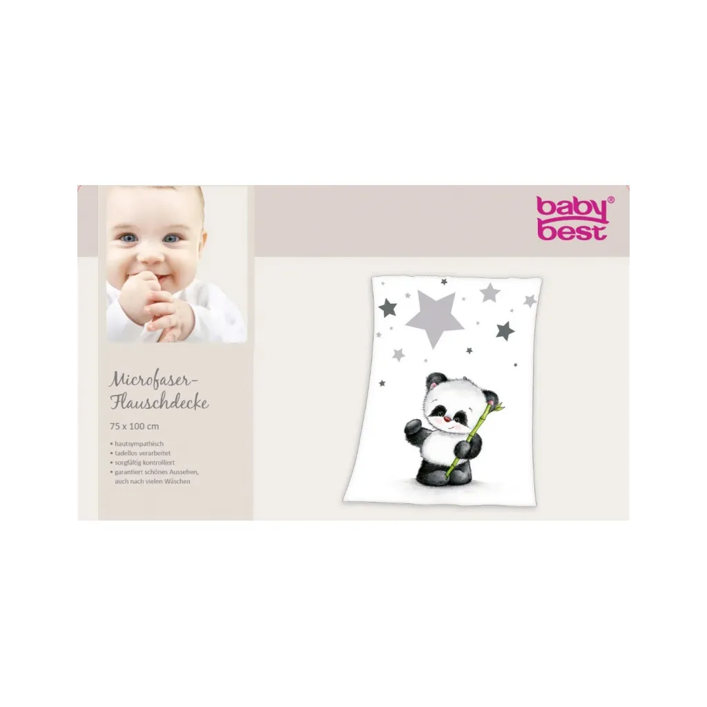 HERDING Baby supersoft flísová deka 75/110cm MALÁ PANDA