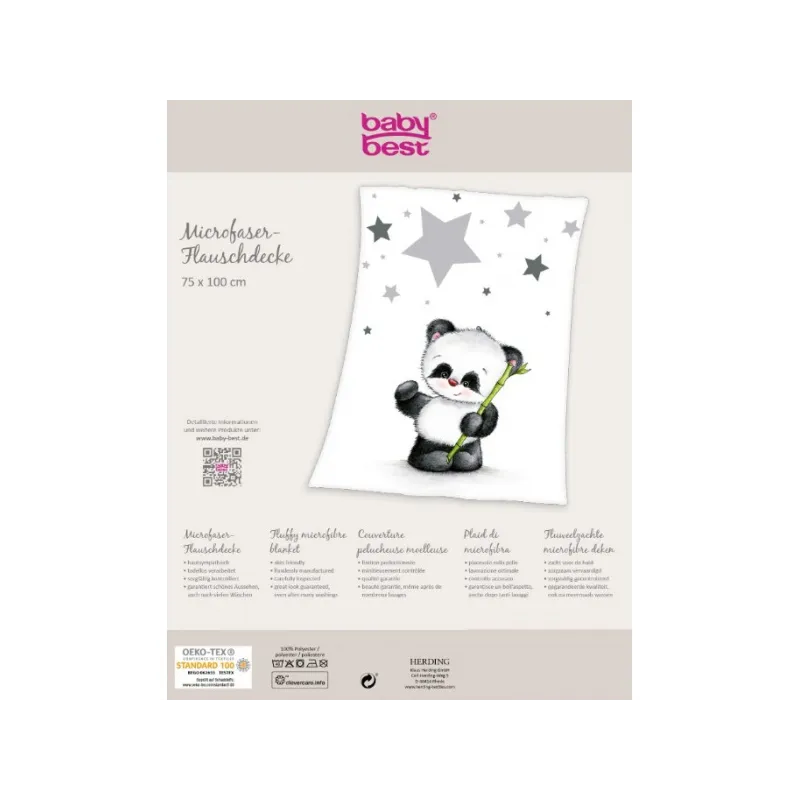 Baby supersoft flísová deka 75/110cm Herding MALÁ PANDA Baby supersoft flísová deka 75/110cm Herding MALÁ PANDA