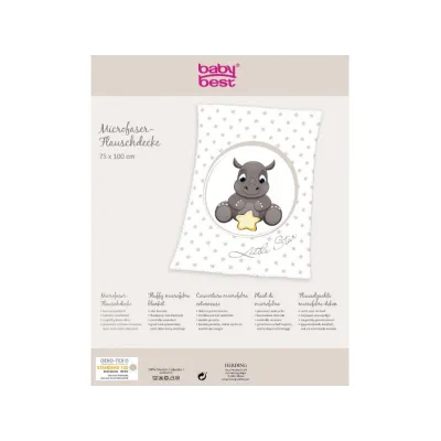 Baby supersoft flísová deka 75/110cm Herding MALÝ NOSOROŽEC Baby supersoft flísová deka 75/110cm Herding MALÝ NOSOROŽEC