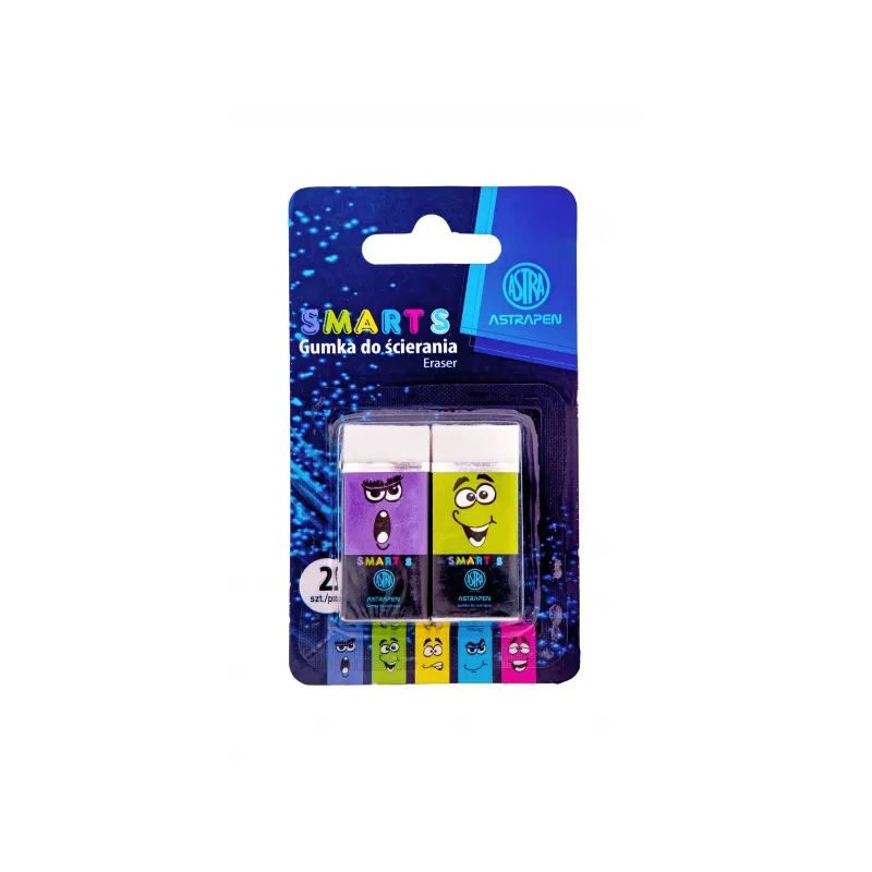 ASTRA Smart, 2ks biela guma, veľ.S, blister, mix farieb, 403022015 ASTRA Smart, 2ks biela guma, veľ.S, blister, mix farieb, 403022015