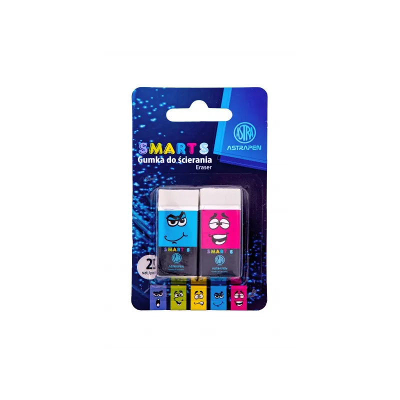 ASTRA Smart, 2ks biela guma, veľ.S, blister, mix farieb, 403022015 ASTRA Smart, 2ks biela guma, veľ.S, blister, mix farieb, 403022015