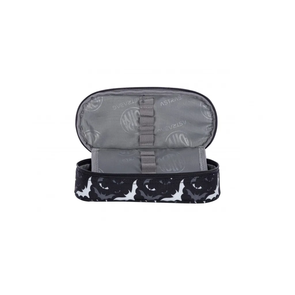 Peračník AstraBAG NIGHT BATS – čierny, netopiere, jednokomorový, 22 cm