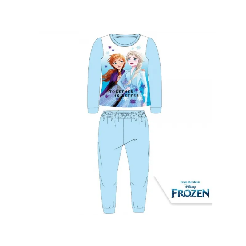 Dievčenské flísové pyžamo DISNEY FROZEN Coral, modré