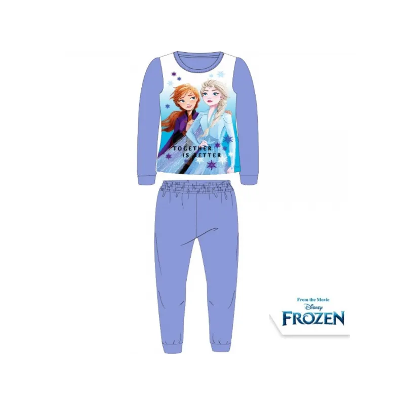 Dievčenské flísové pyžamo DISNEY FROZEN Coral, fialové