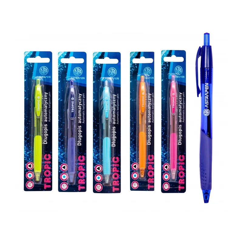 ASTRAPEN TROPIC, Guľôčkové pero 0,7mm, modré, blister, mix farieb, 201022022