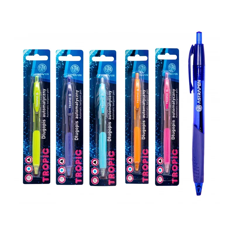 ASTRAPEN TROPIC, Guľôčkové pero 0,7mm, modré, blister, mix farieb, 201022022 ASTRAPEN TROPIC, Guľôčkové pero 0,7mm, modré, blister, mix farieb, 201022022