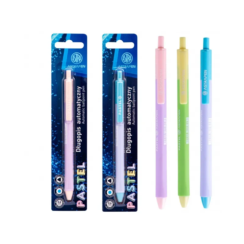 ASTRAPEN PASTEL, Guľôčkové pero 0,6mm, modré, blister, mix farieb, 201022027 ASTRAPEN PASTEL, Guľôčkové pero 0,6mm, modré, blister, mix farieb, 201022027