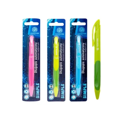 ASTRAPEN SIMPLE, Kuličkové pero 1mm, modré, blistr, mix barev, 201022013 ASTRAPEN SIMPLE, Kuličkové pero 1mm, modré, blistr, mix barev, 201022013