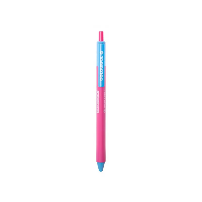 ASTRAPEN Colorful, Guľôčkové pero 0,6mm, modré, stojan, mix farieb, 201022015
