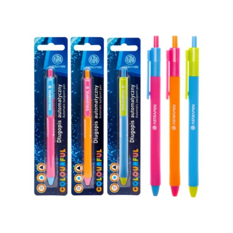 ASTRAPEN Colorful, Guľôčkové pero 0,6mm, modré, blister, mix farieb, 201022016 ASTRAPEN Colorful, Guľôčkové pero 0,6mm, modré, blister, mix farieb, 201022016