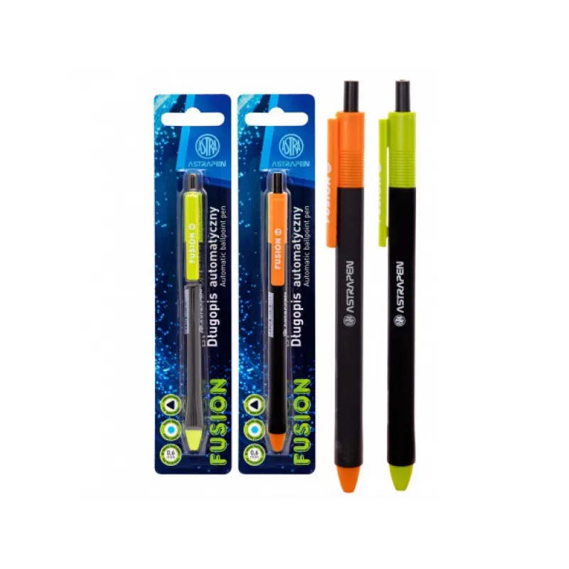 ASTRAPEN Fusion, Kuličkové pero 0,6mm, modré, blistr, mix barev, 201022019 ASTRAPEN Fusion, Kuličkové pero 0,6mm, modré, blistr, mix barev, 201022019