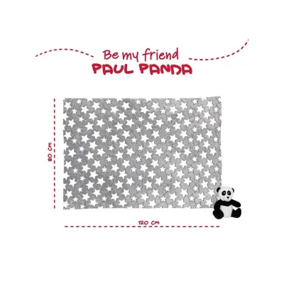BE MY FRIEND, Plyšová hračka PANDA + Fluffy deka 120x80cm, 13070 BE MY FRIEND, Plyšová hračka PANDA + Fluffy deka 120x80cm, 13070