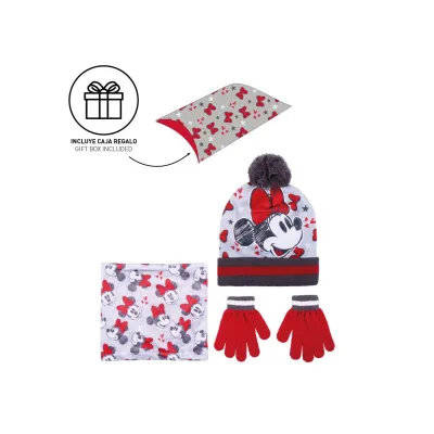 Zimní set v dárkovém balení (čepice, nákrčník, rukavice) MINNIE MOUSE, 2200009627 Zimní set v dárkovém balení (čepice, nákrčník, rukavice) MINNIE MOUSE, 2200009627