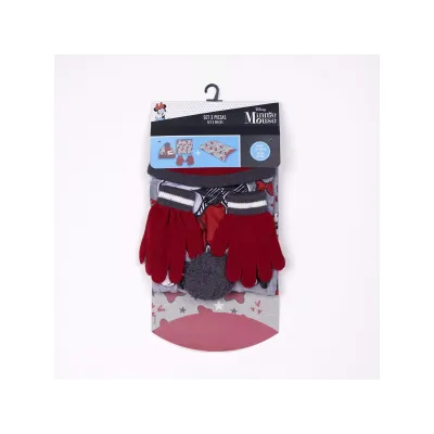 Zimný set v darčekovom balení (čiapka, nákrčník, rukavice) MINNIE MOUSE, 2200009627 Zimný set v darčekovom balení (čiapka, nákrčník, rukavice) MINNIE MOUSE, 2200009627