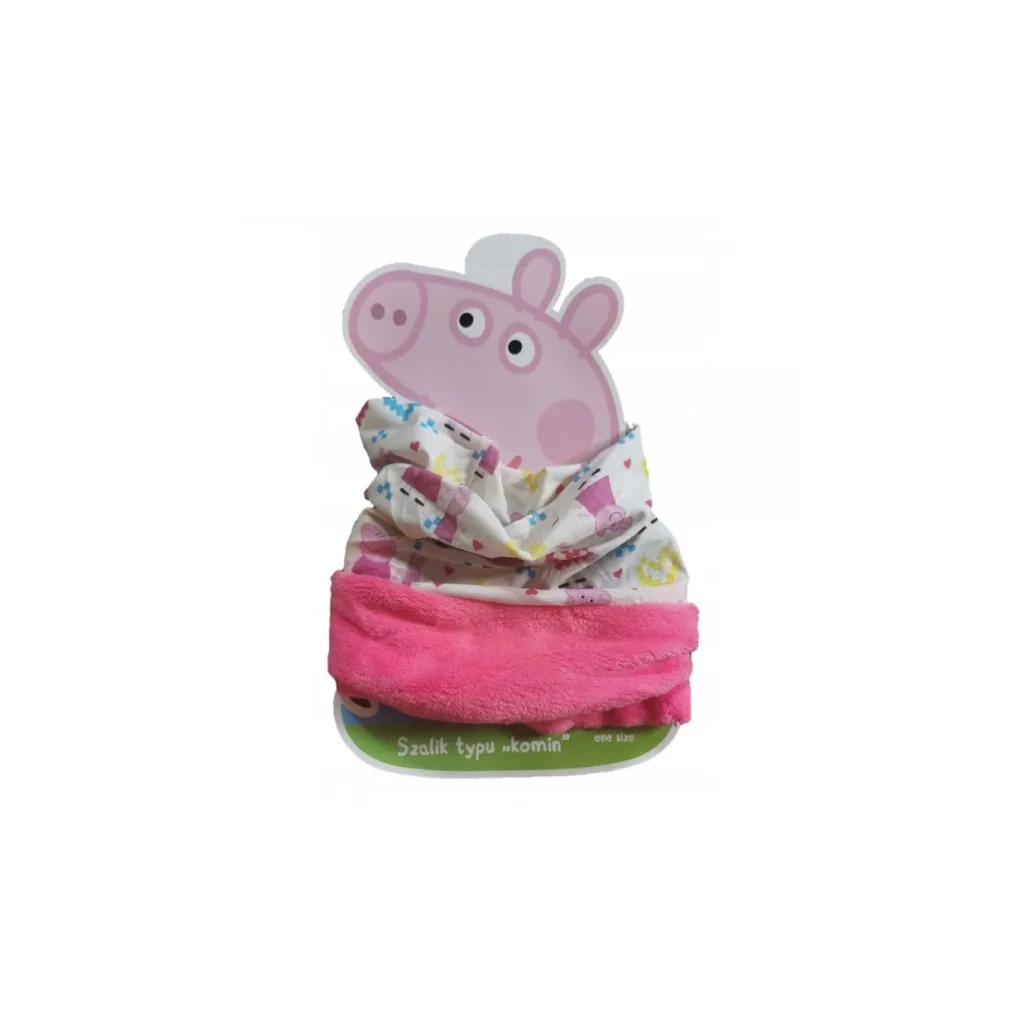 Multifunkční šátek s fleecem / nákrčník PEPPA PIG
