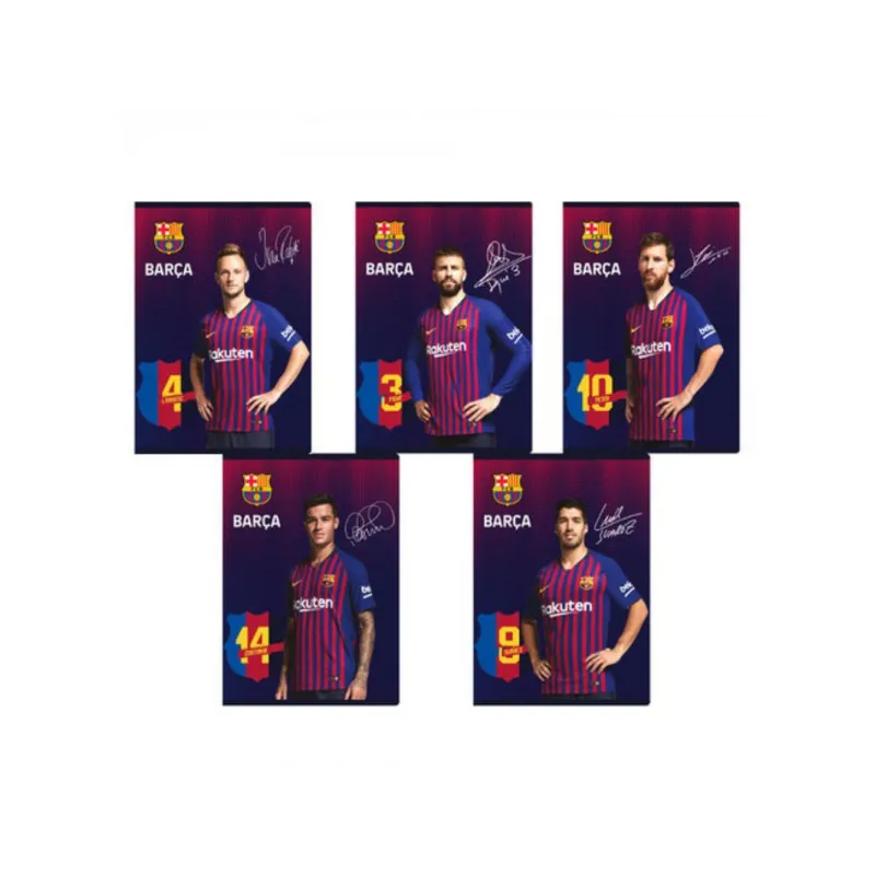 Zošit A5 štvorčekový FC Barcelona, 16 listov, mix vzorov, 102019001 Zošit A5 štvorčekový FC Barcelona, 16 listov, mix vzorov, 102019001