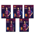 Zošit A5 štvorčekový FC Barcelona, 16 listov, mix vzorov, 102019001