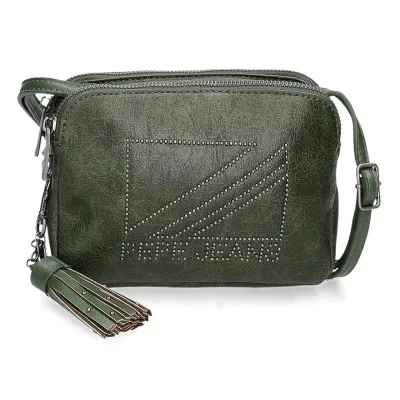 Dámská kabelka PEPE JEANS DONNA Green / Olivově zelená, 7275132 Dámská kabelka PEPE JEANS DONNA Green / Olivově zelená, 7275132