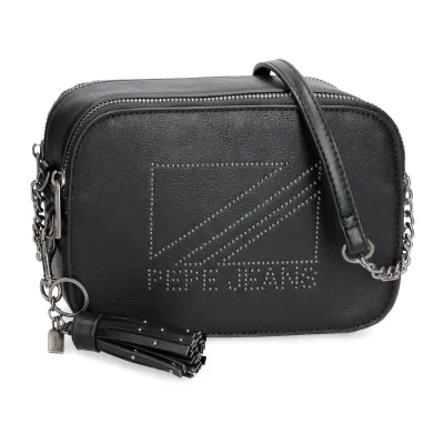 Dámská kabelka PEPE JEANS DONNA Black / Černá, 7275231 Dámská kabelka PEPE JEANS DONNA Black / Černá, 7275231