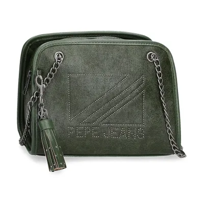 Dámská kabelka PEPE JEANS DONNA Green / Olivově zelená, 7275332 Dámská kabelka PEPE JEANS DONNA Green / Olivově zelená, 7275332