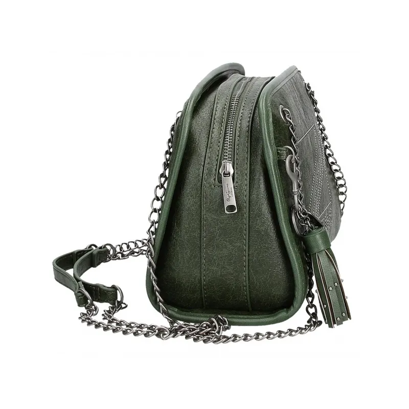 Dámska kabelka PEPE JEANS DONNA Green / Olivovozelená, 7275332 Dámska kabelka PEPE JEANS DONNA Green / Olivovozelená, 7275332
