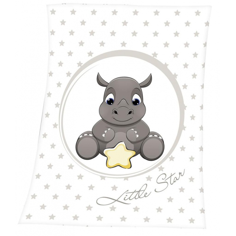 Baby supersoft flísová deka 75/110cm Herding MALÝ NOSOROŽEC