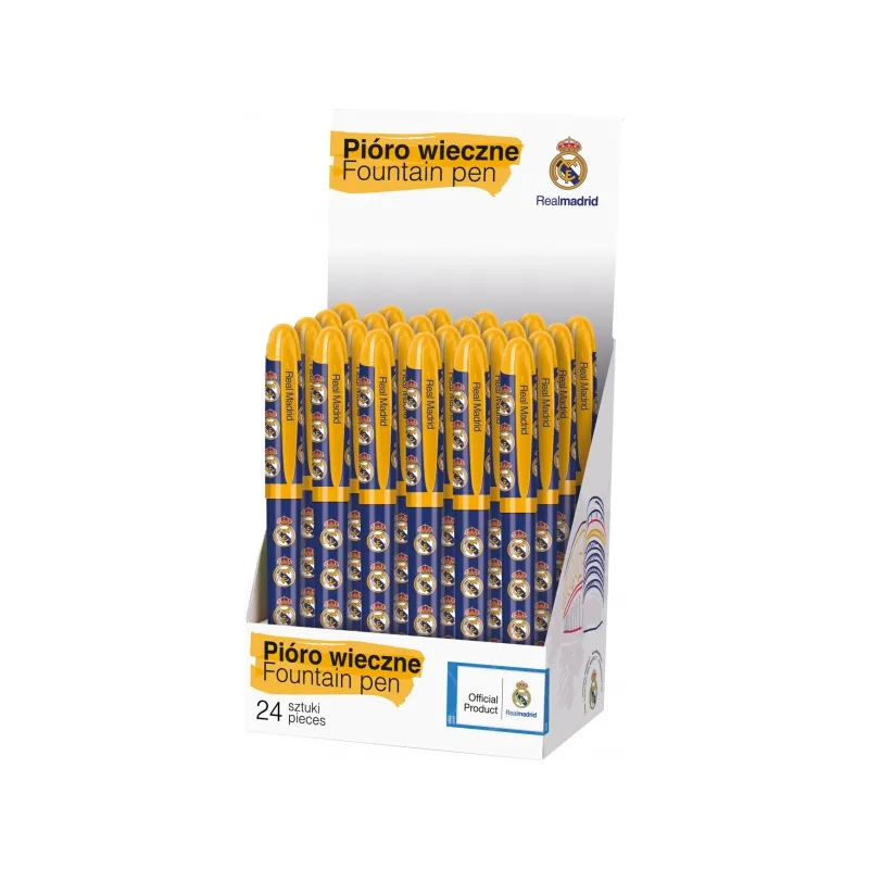 REAL MADRID CF Plnicí inkoustové pero, stojan, 203015003