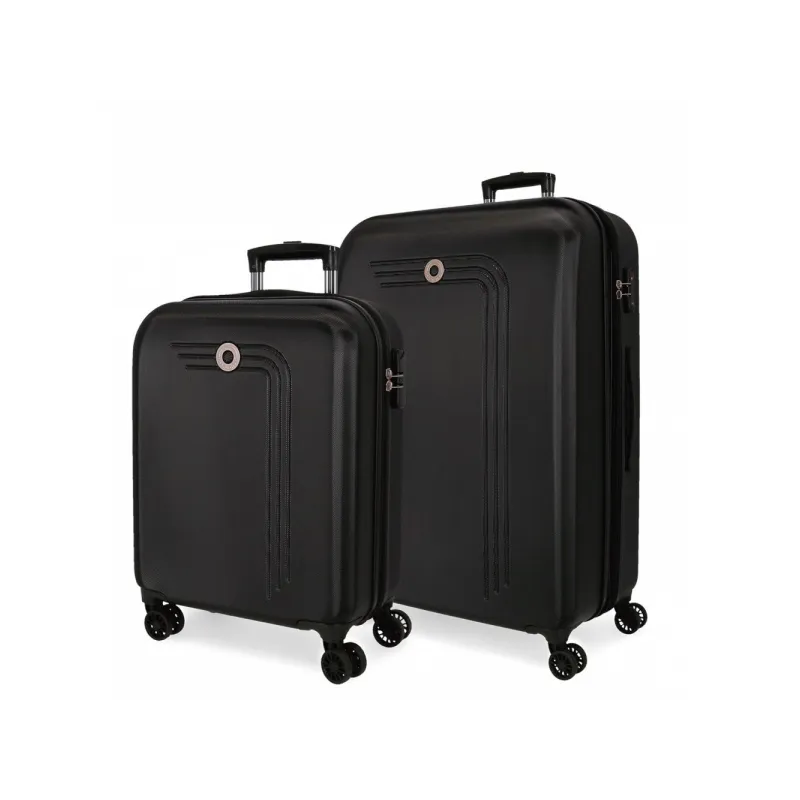 Movom Riga Black, Sada luxusných ABS cestovných kufrov 70cm/55cm, 5999561