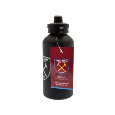 Fľaša na pitie WEST HAM UNITED F.C. Aluminium Drinks Bottle Black, 500ml Fľaša na pitie WEST HAM UNITED F.C. Aluminium Drinks Bottle Black, 500ml