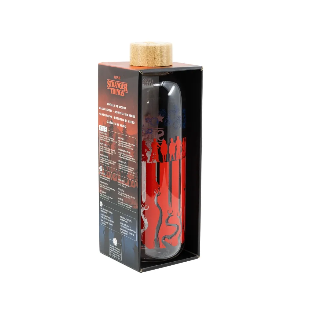 Luxusní skleněná láhev STRANGER THINGS 1030ml, 00693