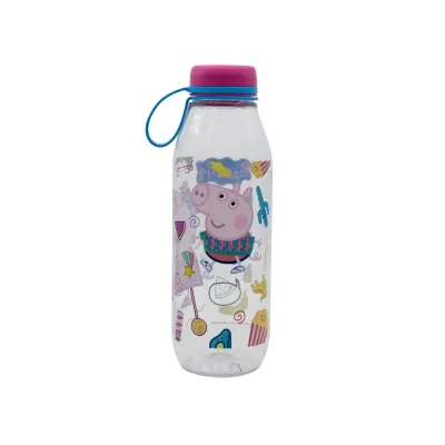 Plastová láhev se silikonovým poutkem PEPPA PIG, 650ml, 14838 Plastová láhev se silikonovým poutkem PEPPA PIG, 650ml, 14838