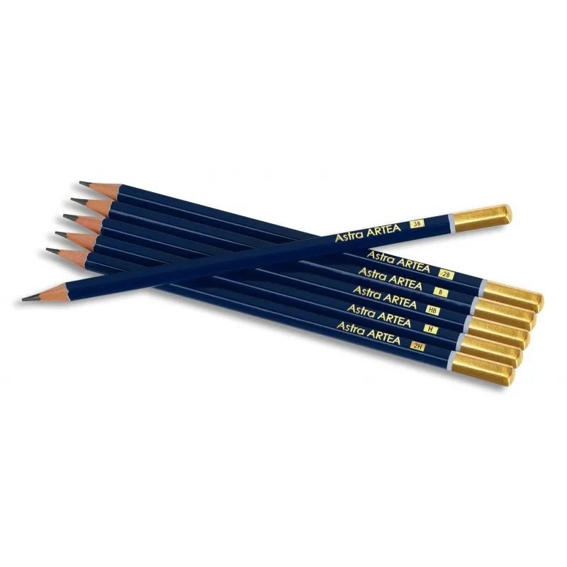 ARTEA Umelecké skicovacie ceruzky v plechovej krabičke, sada 6ks, 3B - 2H, 206118001