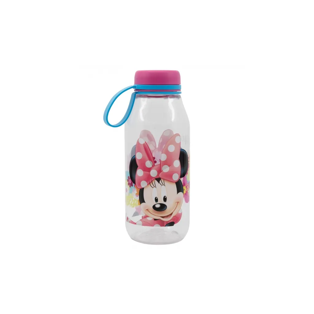 Plastová láhev se silikonovým poutkem MINNIE MOUSE, 460ml, 15536