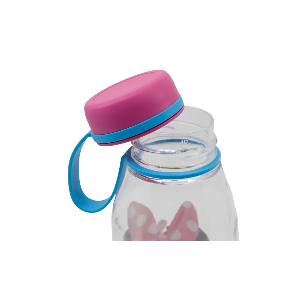 Plastová láhev se silikonovým poutkem MINNIE MOUSE, 460ml, 15536