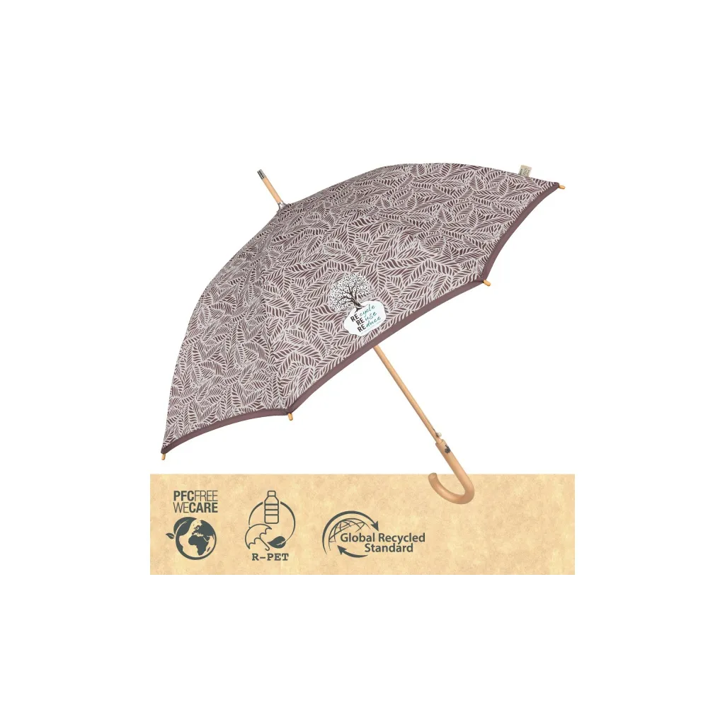 PERLETTI GREEN Dámsky automatický dáždnik / tehlová červená, 19114