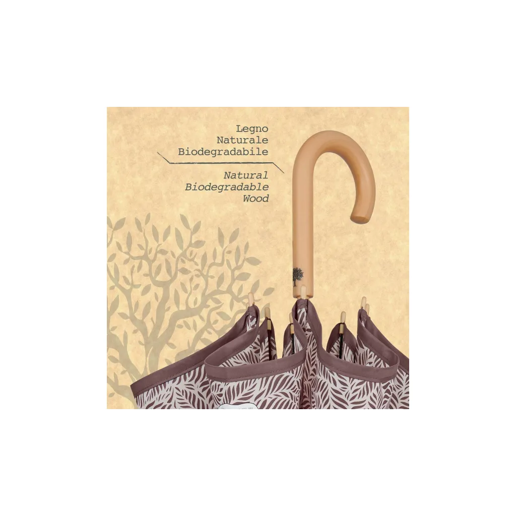 PERLETTI GREEN Dámský automatický deštník / cihlová červená, 19114