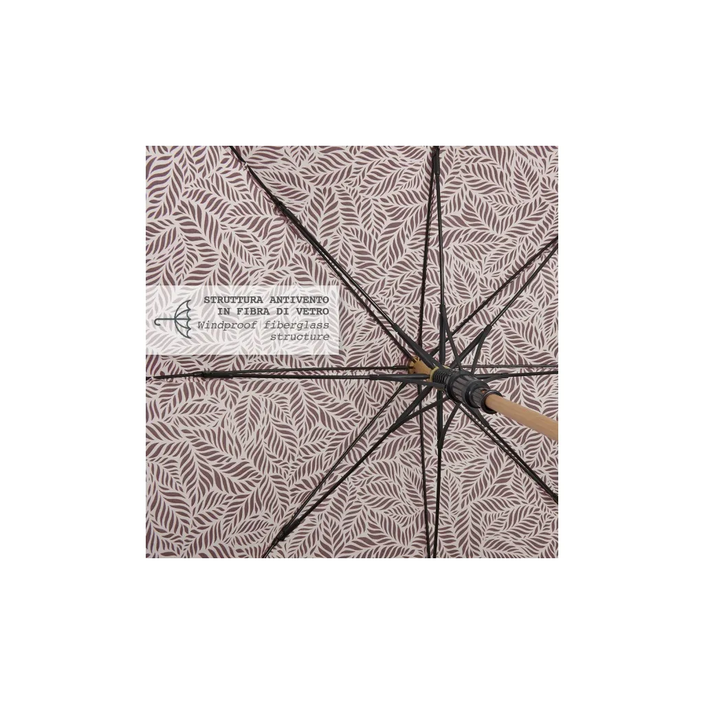 PERLETTI GREEN Dámsky automatický dáždnik / tehlová červená, 19114