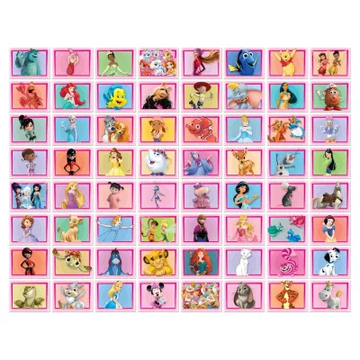WALLTASTIC Dekoračné samolepky DISNEY Koláž ružová 64ks, 43176 WALLTASTIC Dekoračné samolepky DISNEY Koláž ružová 64ks, 43176