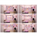 WALLTASTIC Dekorační samolepky DISNEY Koláž růžová 64ks, 43176