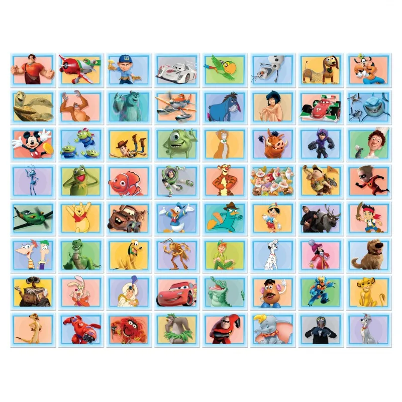 WALLTASTIC Dekorační samolepky DISNEY Koláž modrá 64ks, 43169 WALLTASTIC Dekorační samolepky DISNEY Koláž modrá 64ks, 43169