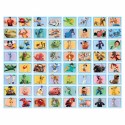 WALLTASTIC Dekorační samolepky DISNEY Koláž modrá 64ks, 43169